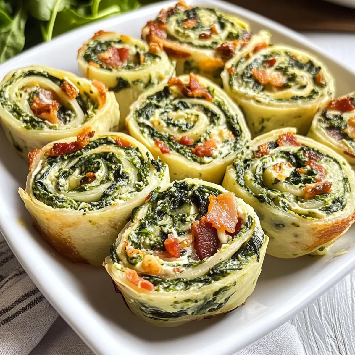 Spinatdip Pinwheels für die perfekte Party