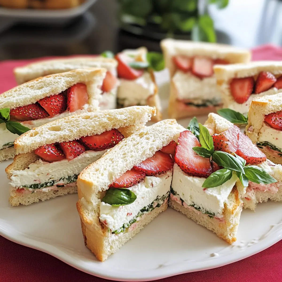 Erdbeertürkische Sandwiches für jeden Anlass