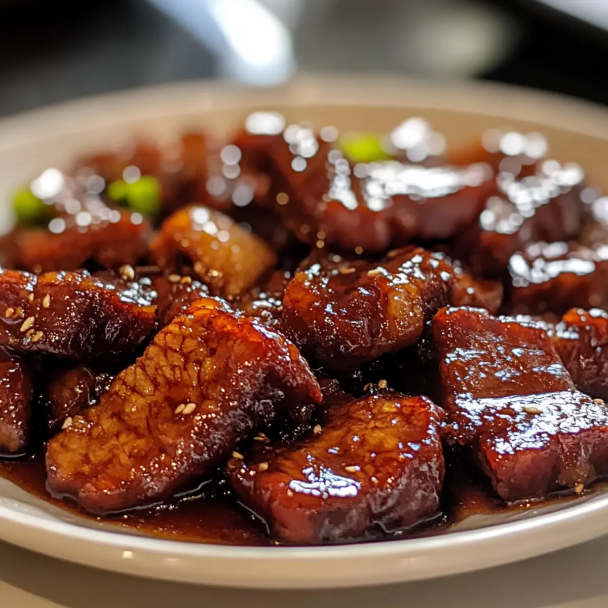 Süße und herzhaft Char Siu Rinderfreude genießen
