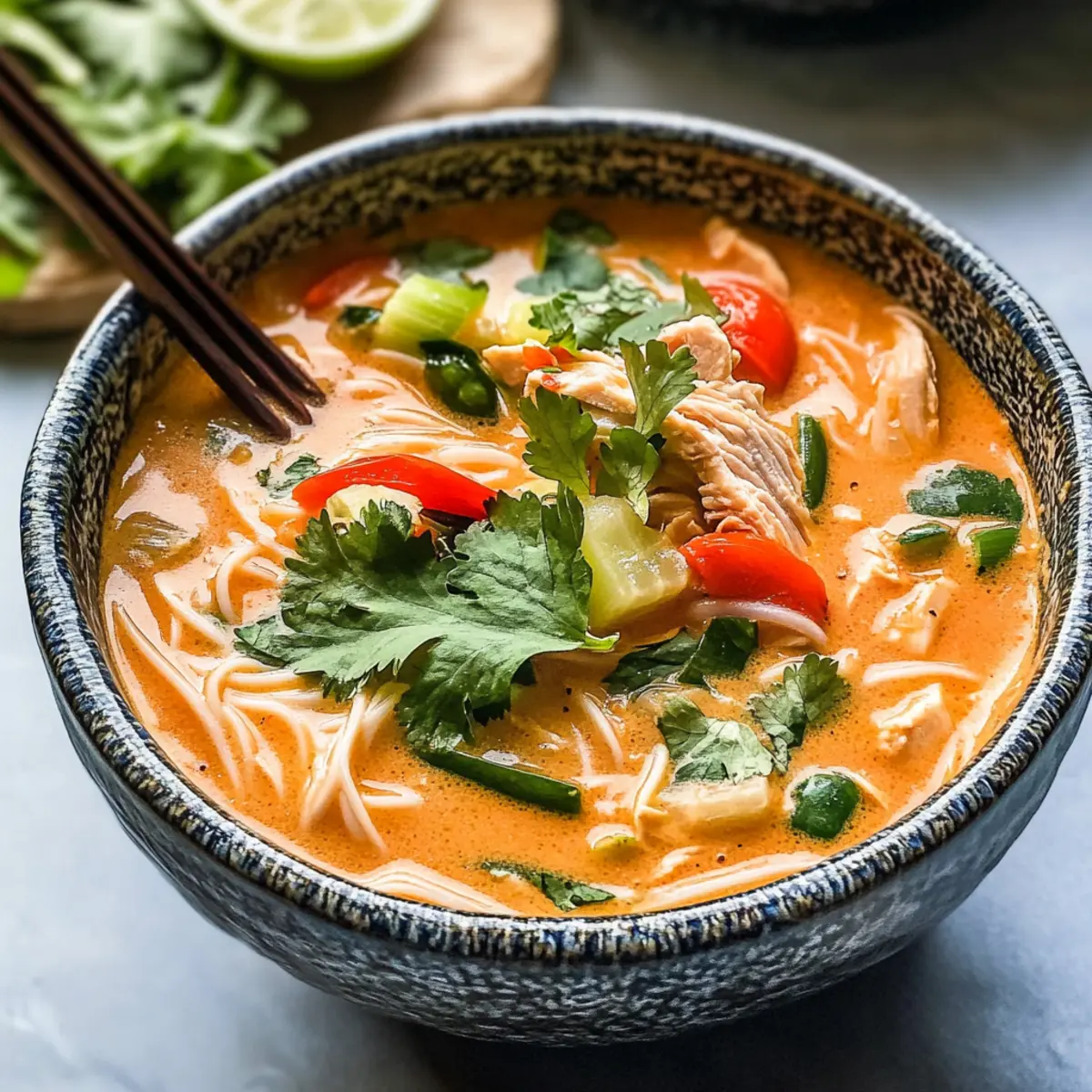 Thailändische Hühnersuppe aus dem Slow Cooker