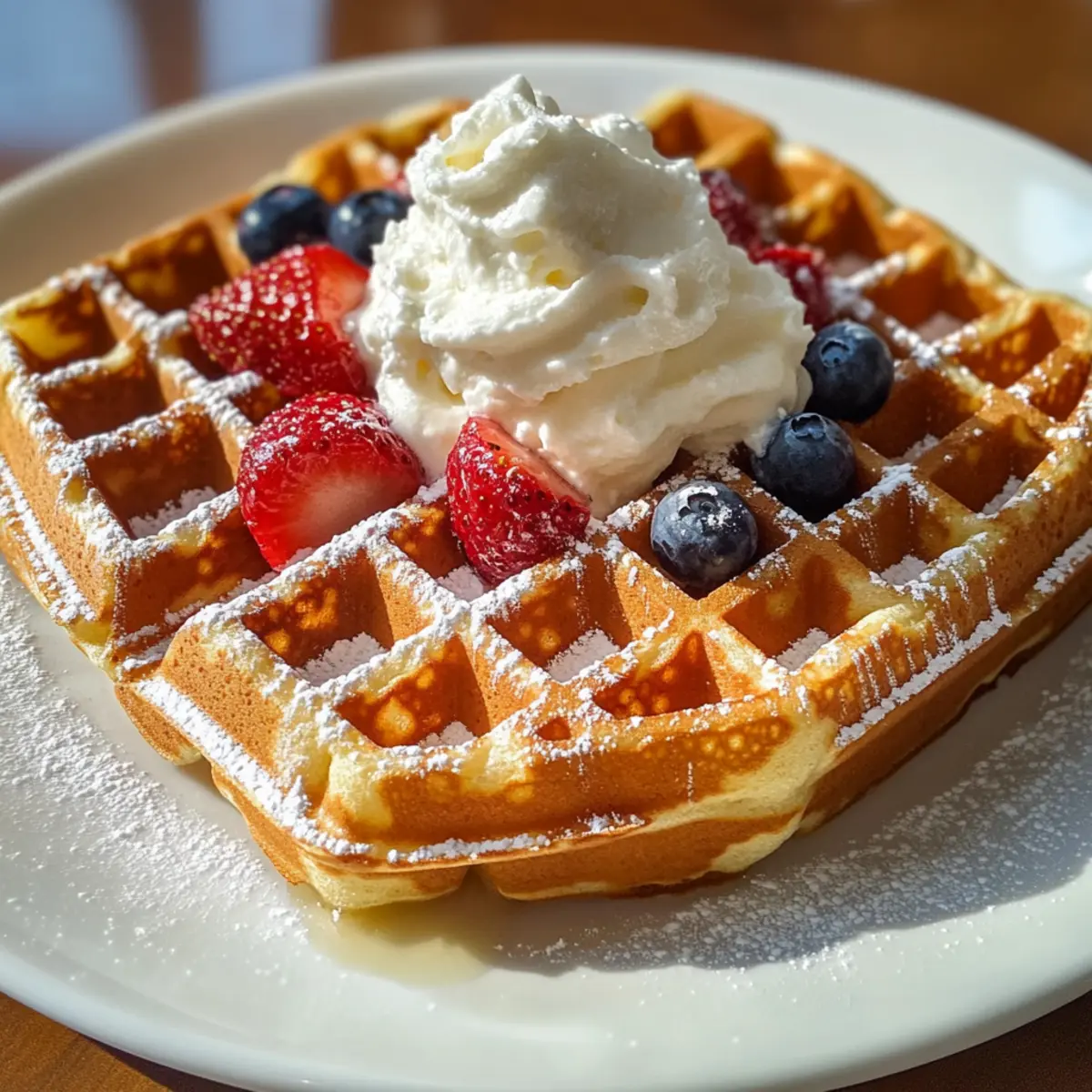 Waffelteig für Belgische Waffeln mit Vanillearoma