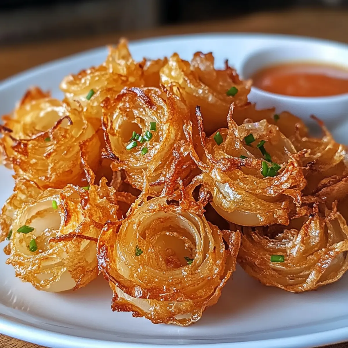 Air Fryer Knusprige Mini Blumenzwiebeln für Gäste