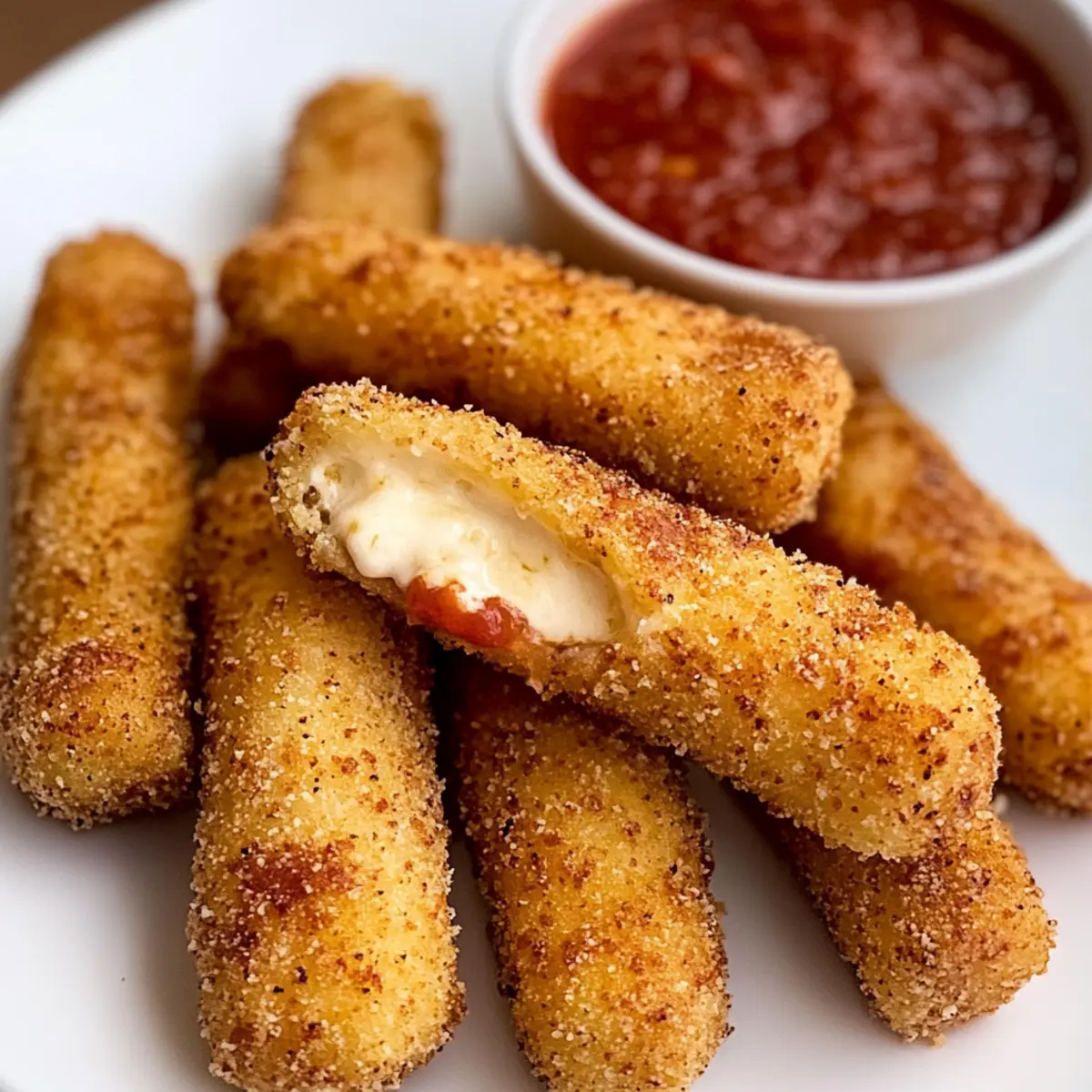 Luftfritteuse Mozzarella-Stäbchen im Handumdrehen