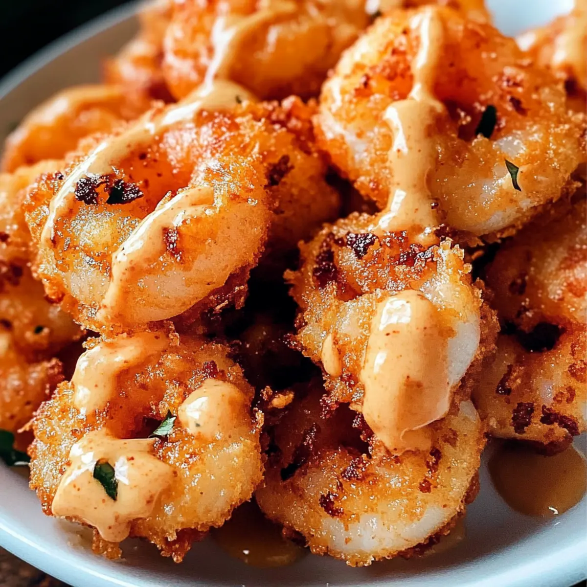 Crispy Bang Bang Garnelen mit würziger Sauce
