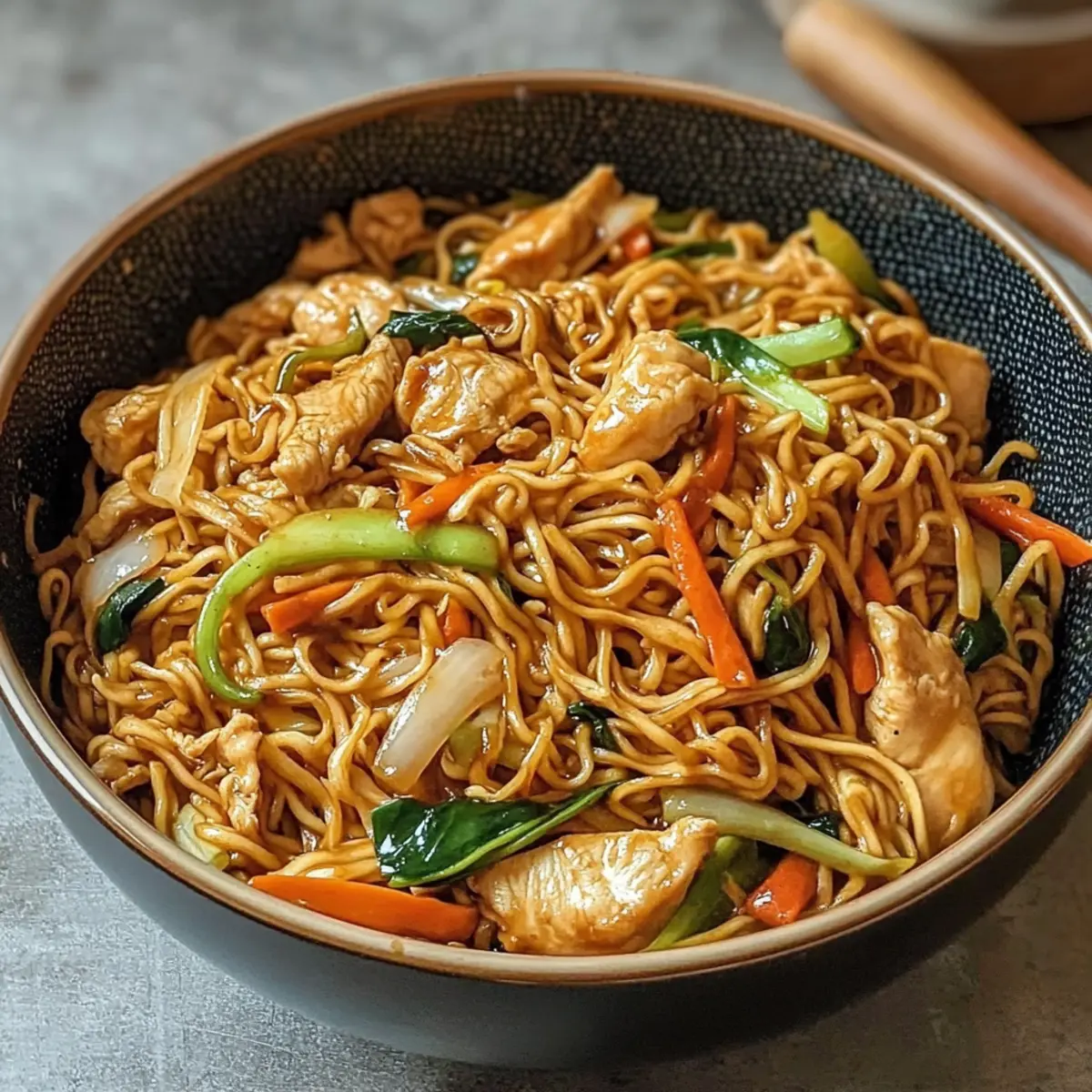 Hühnchen Chow Mein in 25 Minuten zubereiten