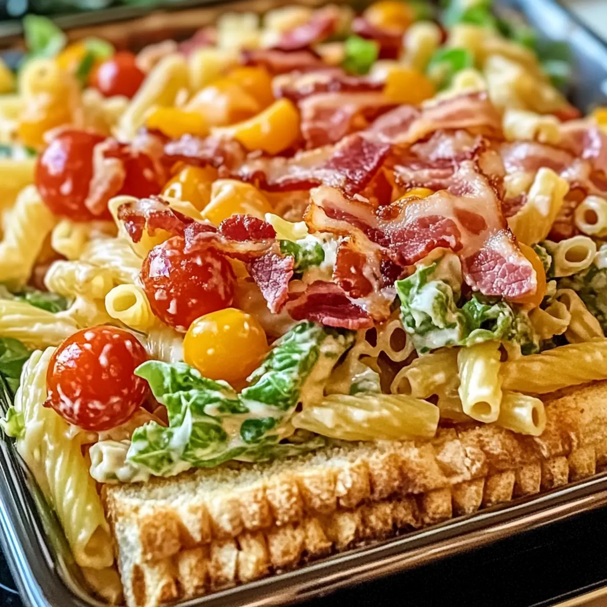 Club-Sandwich-Pasta-Salat für den perfekten Genuss