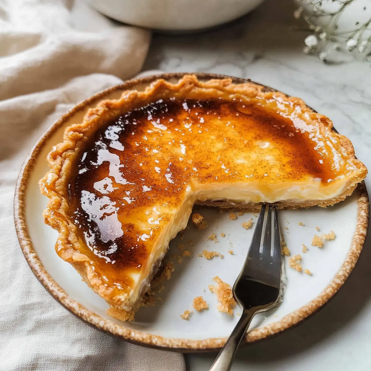 Earl Grey Crème Brûlée Tarte für Feinschmecker