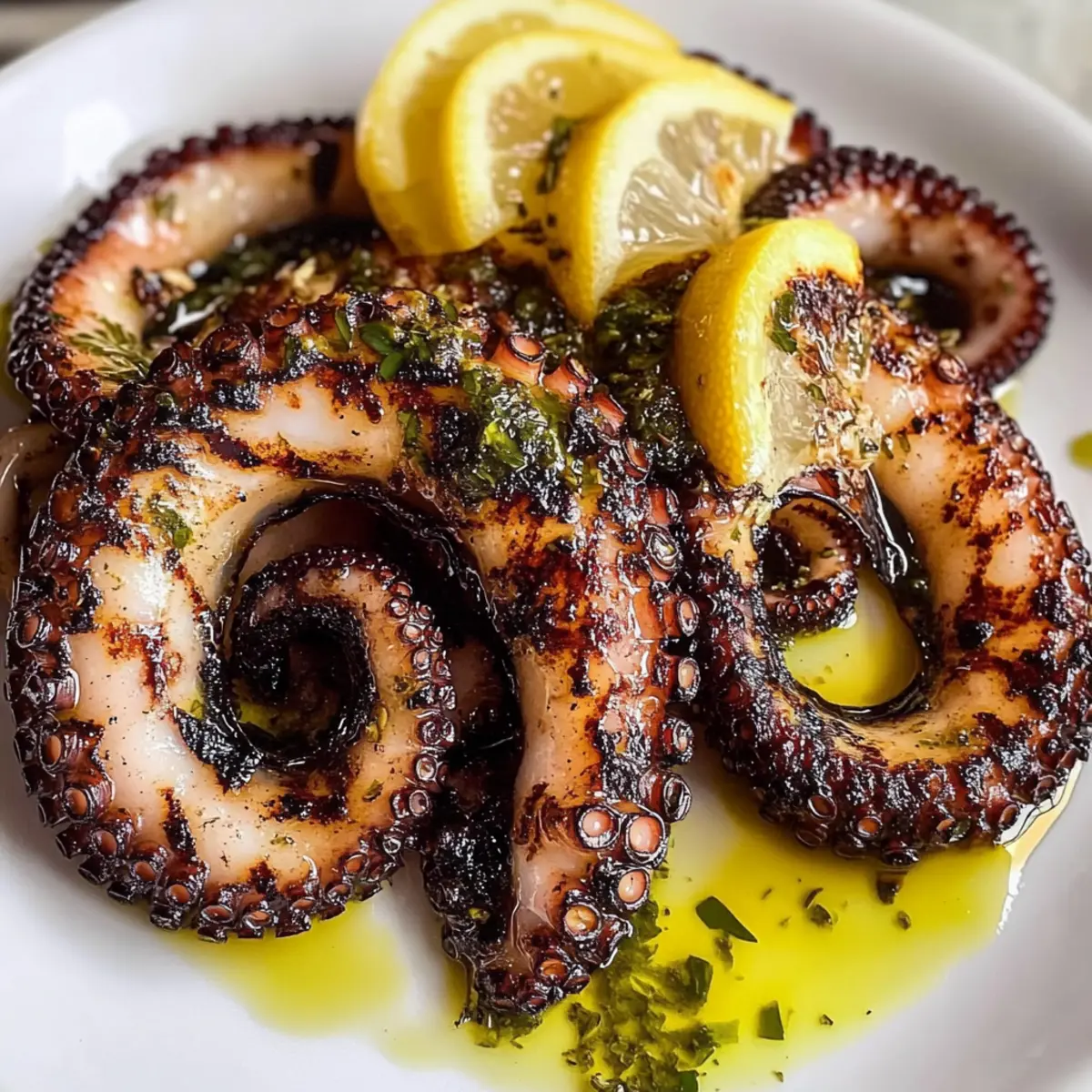 Gegrillter Oktopus im griechischen Stil für den Sommer