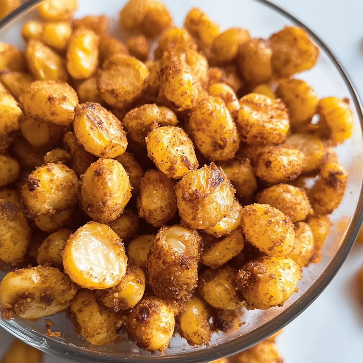 Gesunde Hausgemachte Maisnüsse für den Snack-Hunger