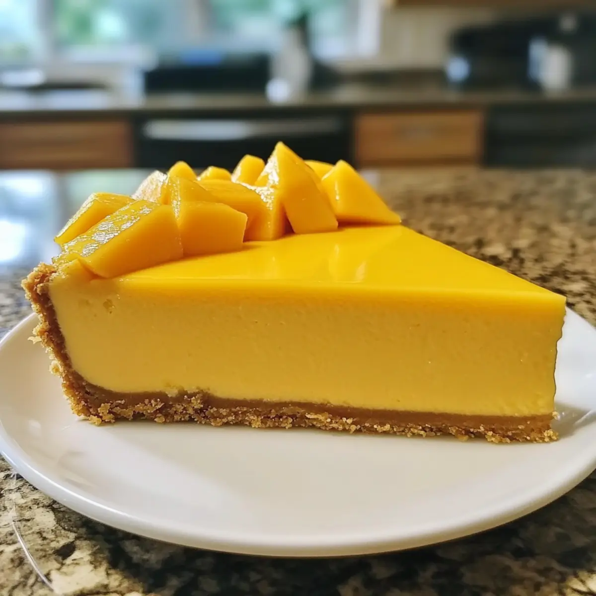 Mango Käsekuchen: Schneller, No-Bake Genuss