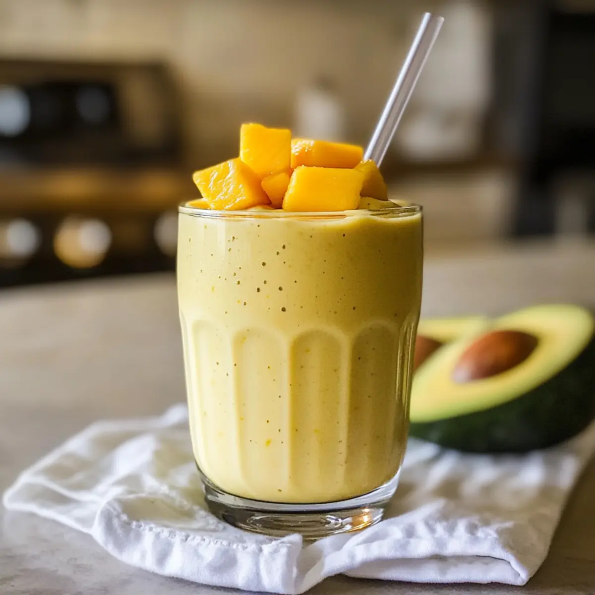 Mango Orange Smoothie für einen fruchtigen Kick