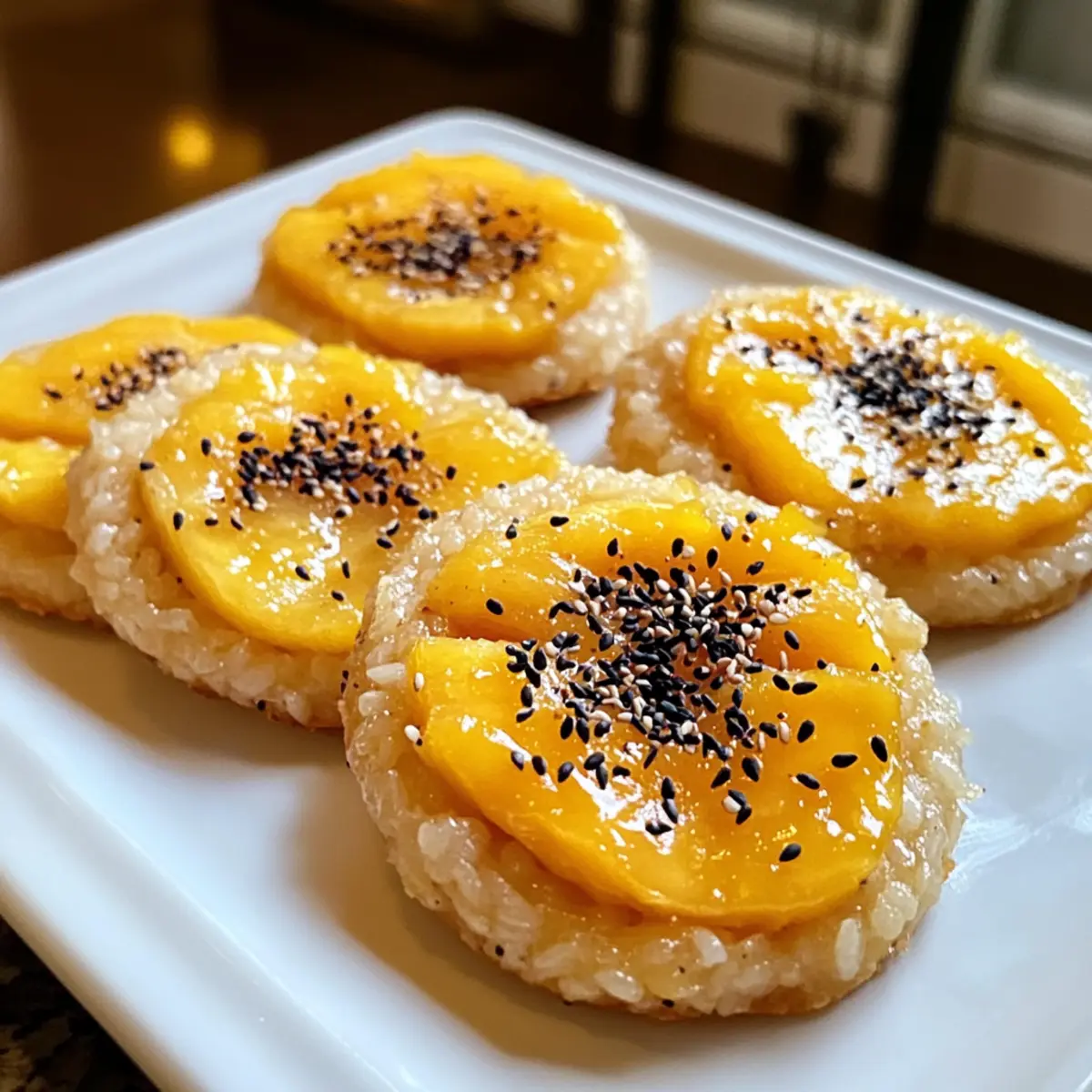 Mango Klebreis Kekse für tropischen Genuss