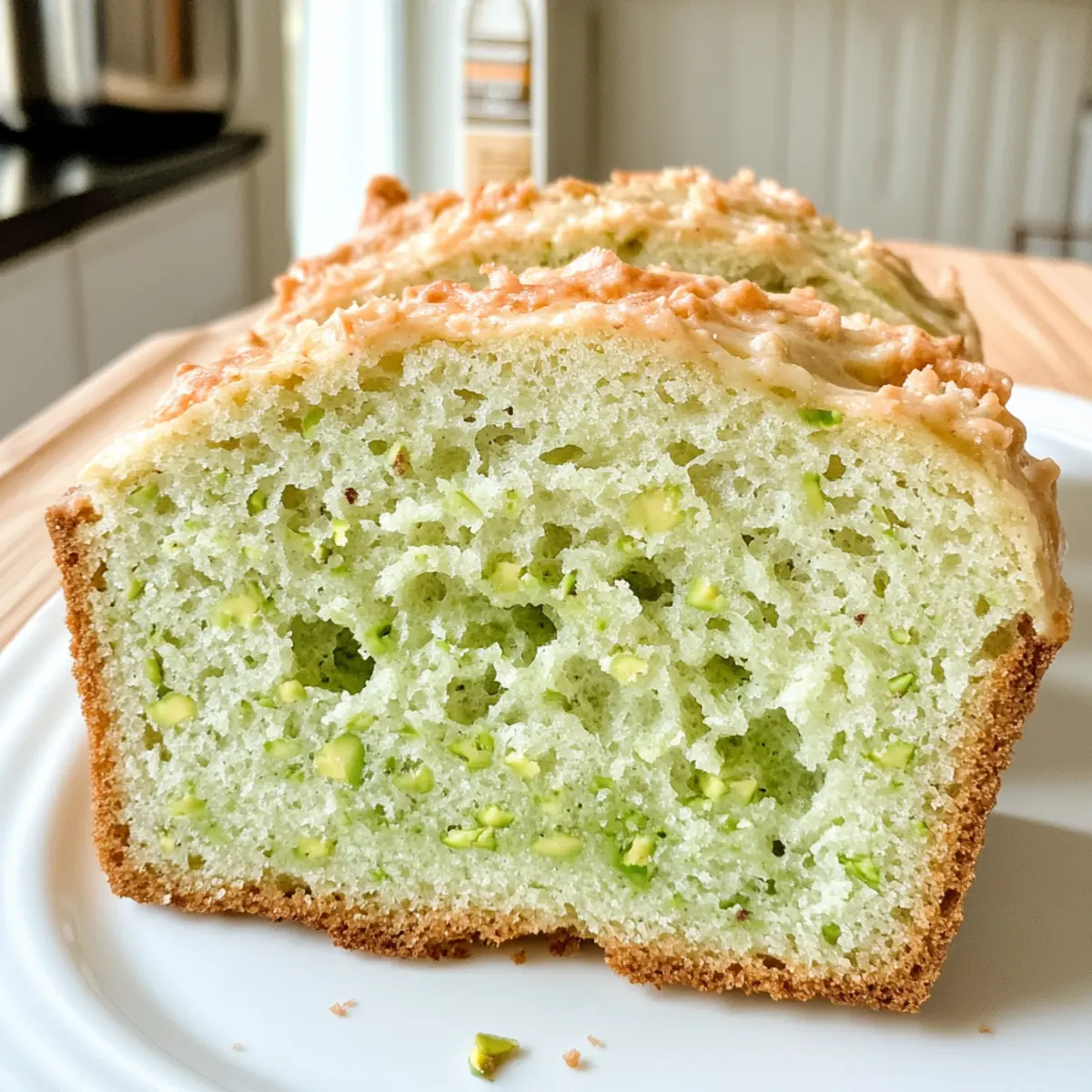 Pistazienpuddingbrot für den perfekten Snack