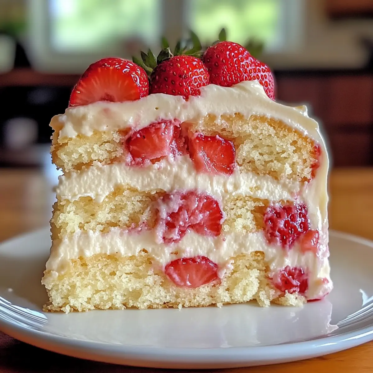 Erdbeerpudding-Delight-Kuchen ganz leicht gemacht