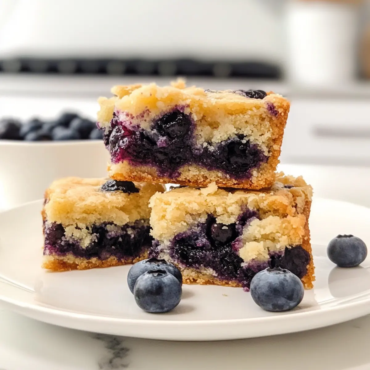 Blaubeer Blondies – Fudgy Sommer-Süßigkeit genießen