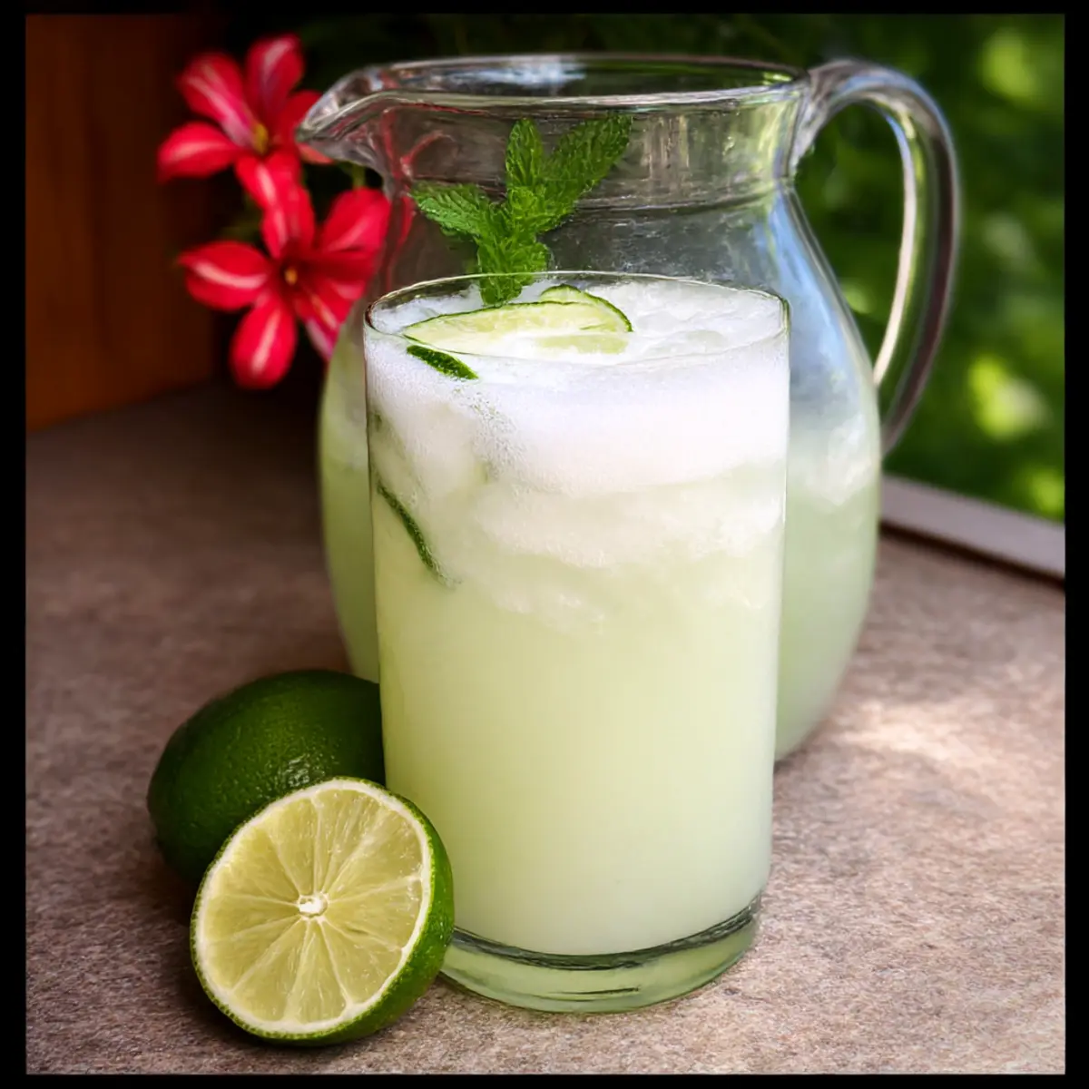 Erfrischende brasilianische Limettenlimonade für den Sommer