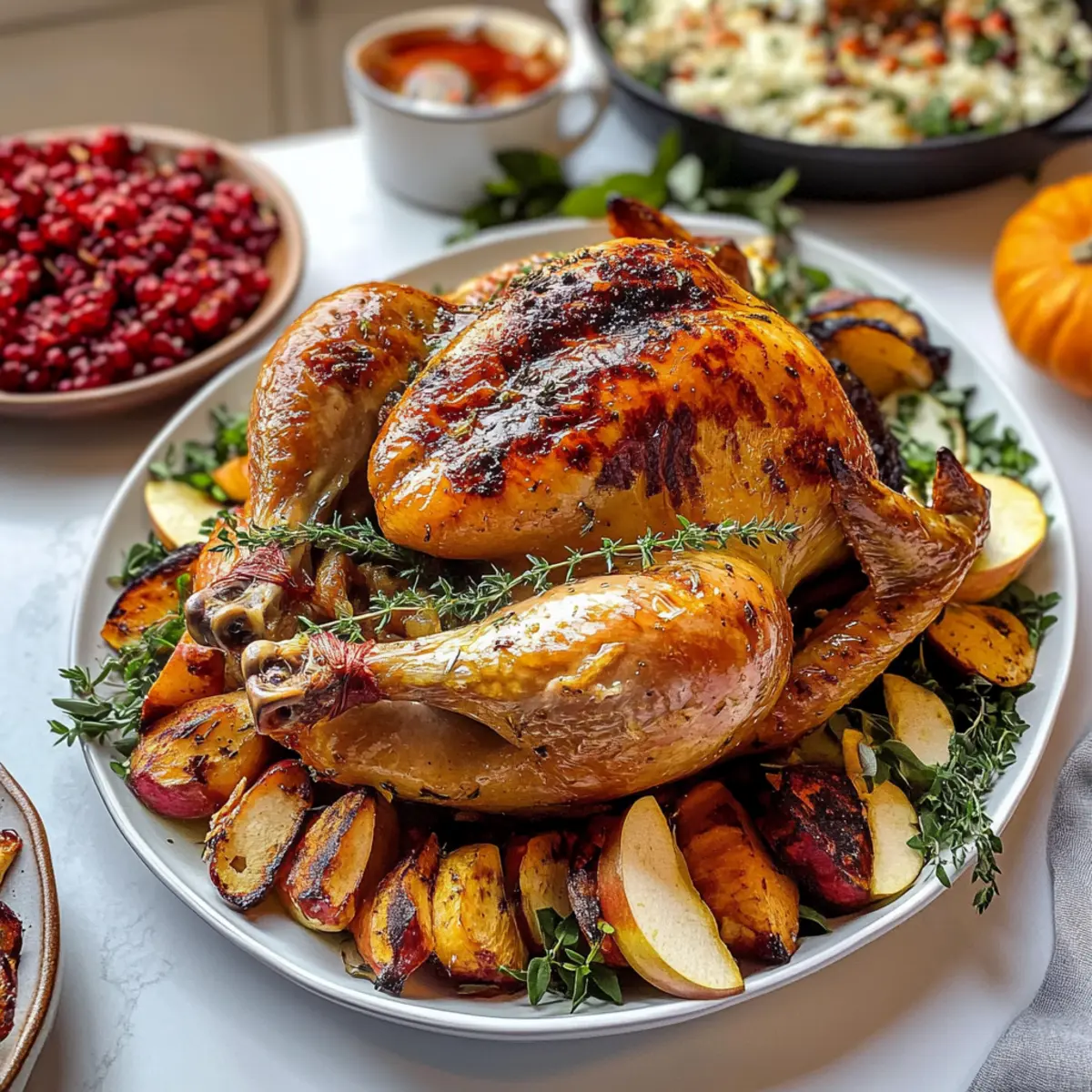 Pökelturkey mit Apfel-Ahorn-Pökelsalz für Thanksgiving