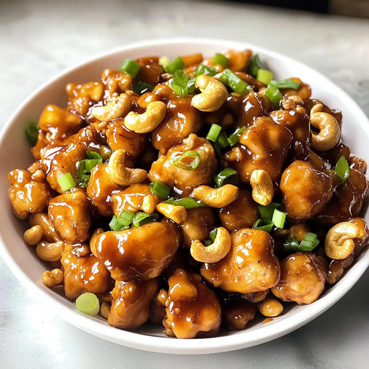 Cashew-Hühnchen für schnelles Abendessen