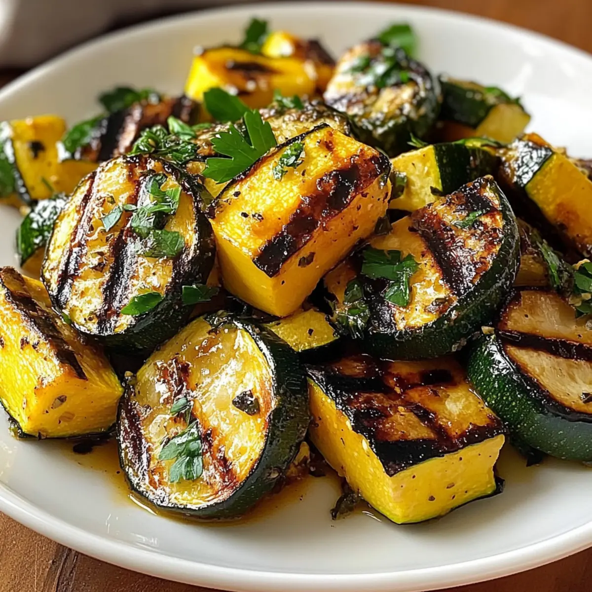 Gegrillter Sommergemüse und Zucchini à la Profi