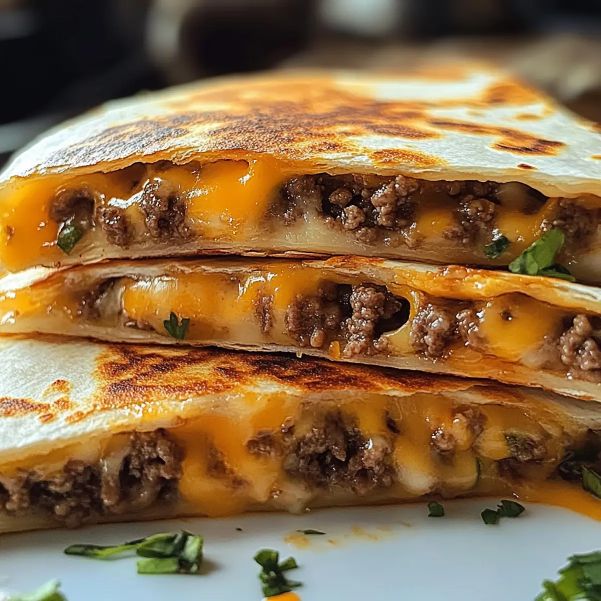 Käseburger-Quesadillas: Schneller Genuss für jeden Tag