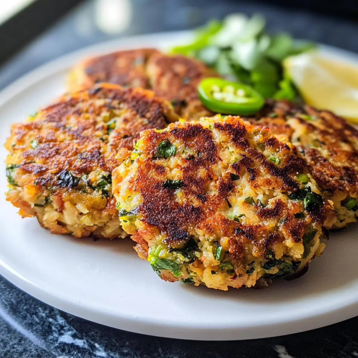 Koriander Jalapeño Thunfischküchlein für jede Diät