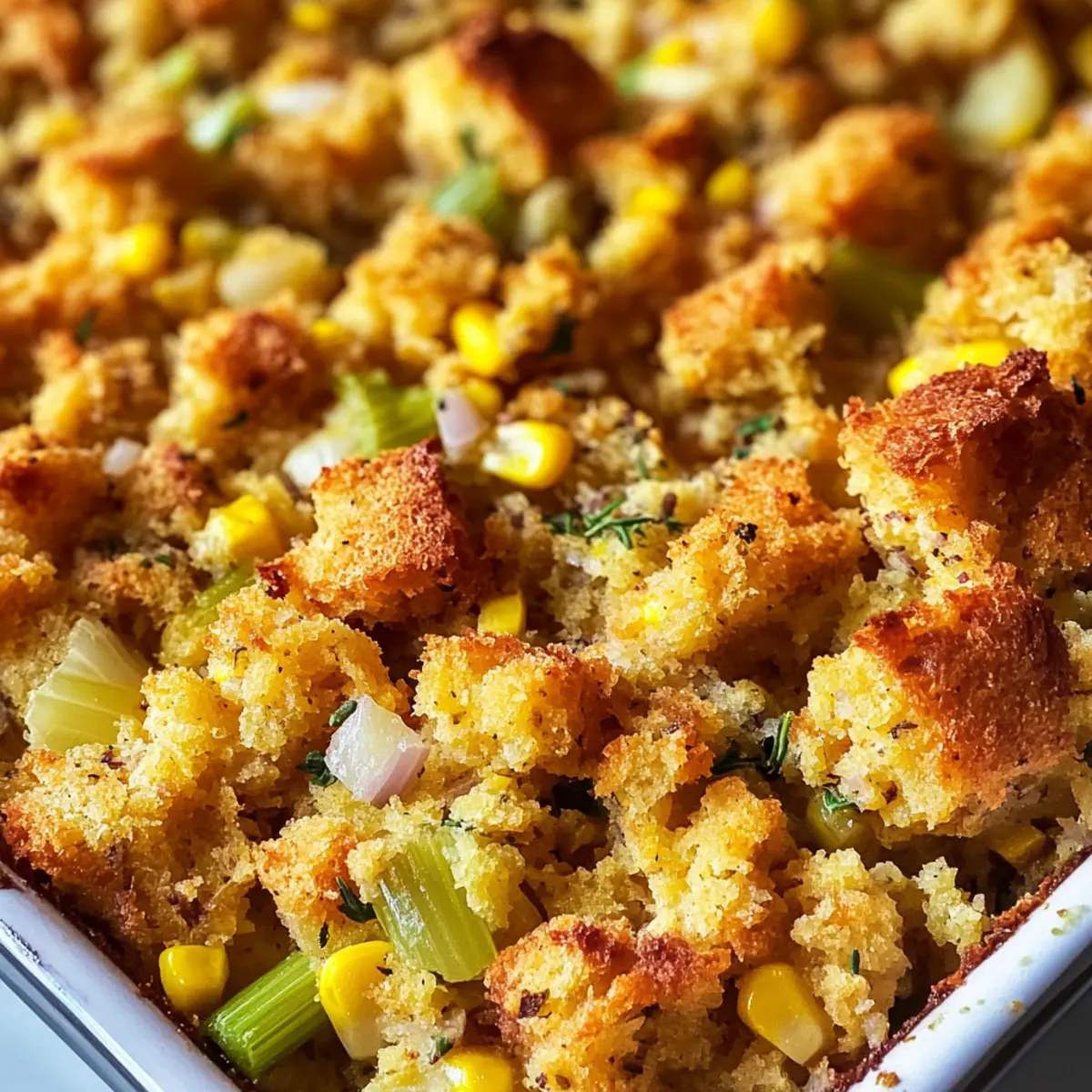 Leckere Maisbrotfüllung für dein Thanksgiving Fest