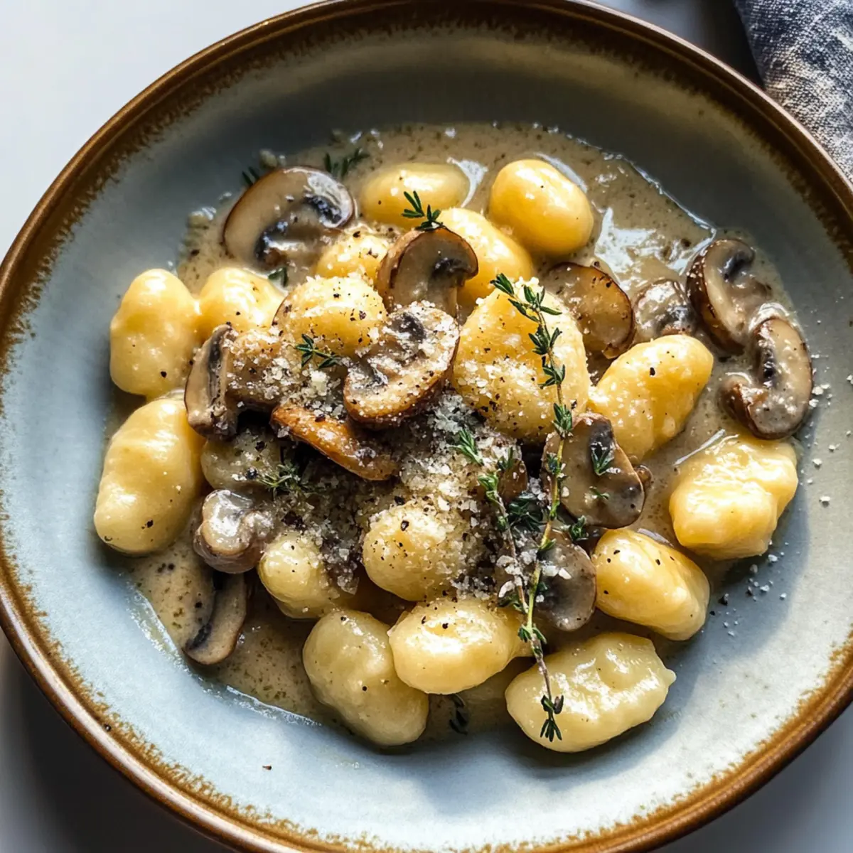 Gnocchi mit cremiger Pilzsauce für den perfekten Genuss