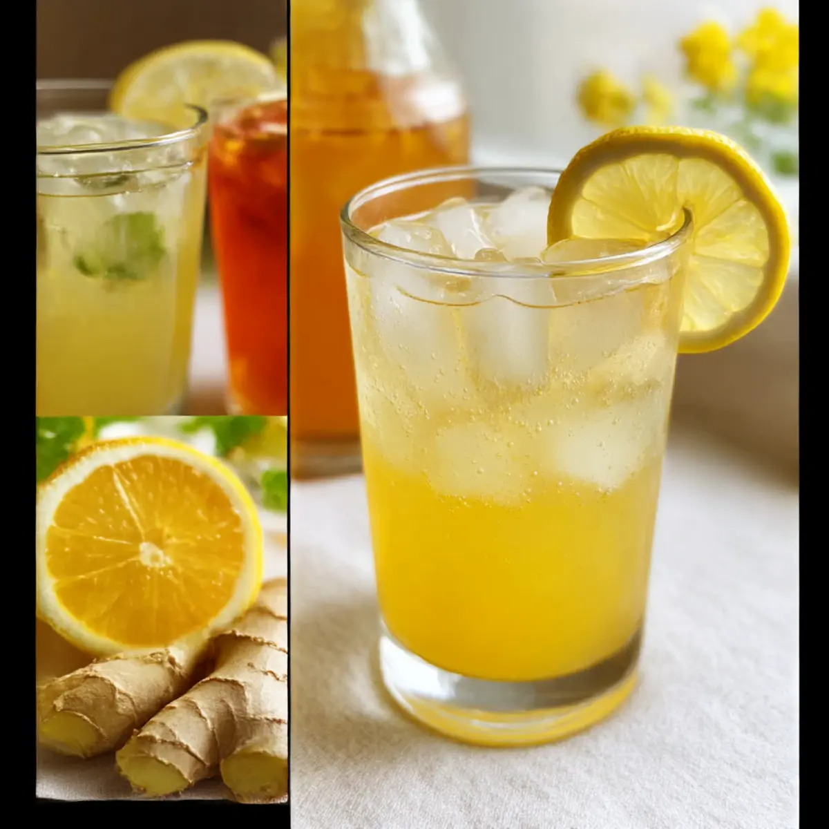 Erfrischende Honig Ingwer Limonade für den Sommer