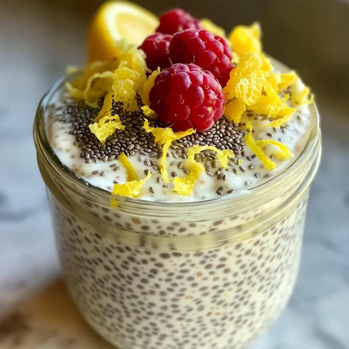Zitronen-Käsekuchen-Chia-Pudding leicht gemacht