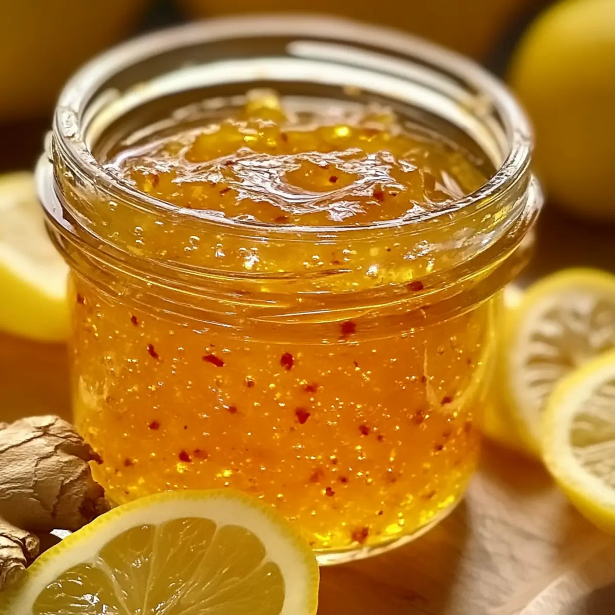 Zitronen-Ingwer-Marmelade für frische Frühstücksfreuden