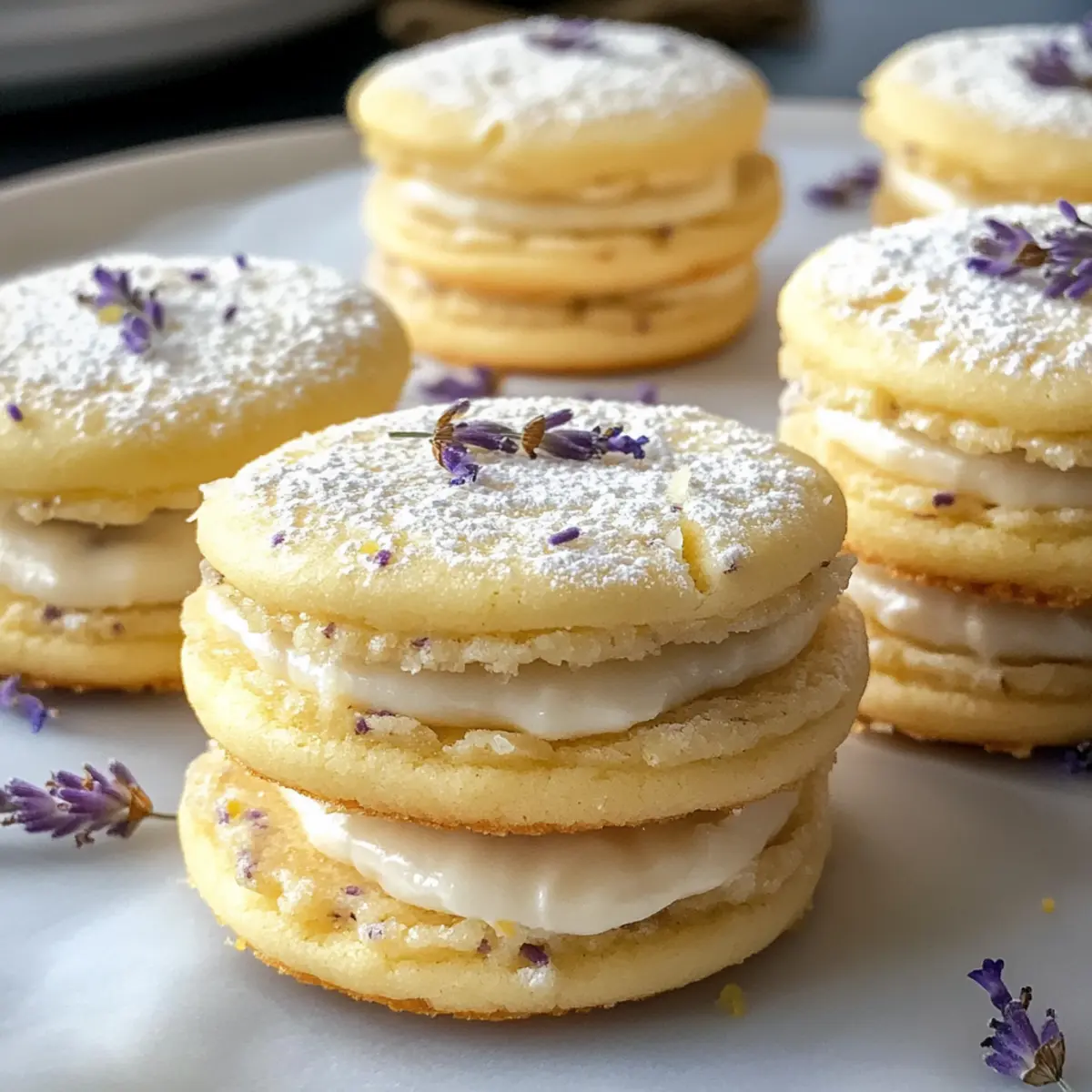 Zitronenlavendel-Sandwichkekse zum Schmelzen lecker