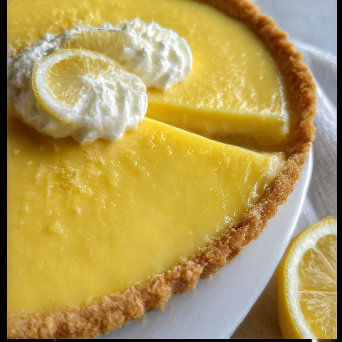 Zitronen Weißer Schokoladen Tart für fröhliche Frühlingsabende