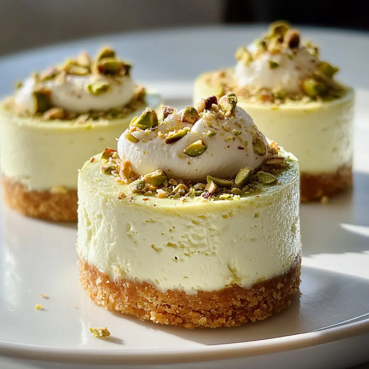Mini Pistazien Käsekuchen Rezept für Genießer