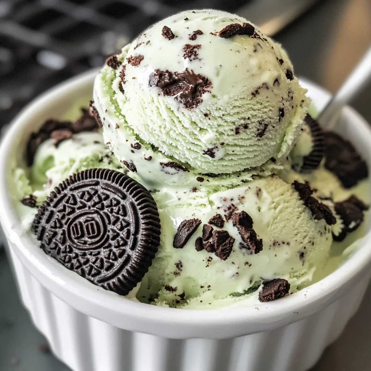 Minz-Kekse und Sahne-Eiscreme: Erfrischender Genuss
