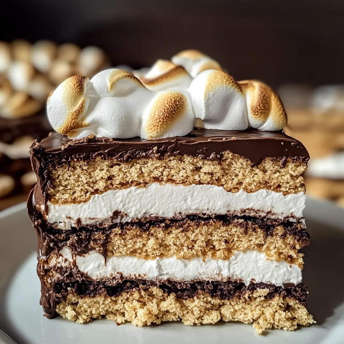 Keine Backen S’mores Kuchen für den perfekten Genuss