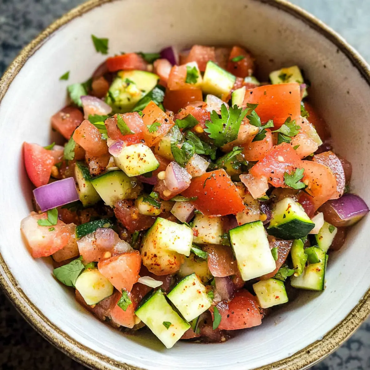 Keine-Koch Schnelle & Einfache Zucchini Salsa