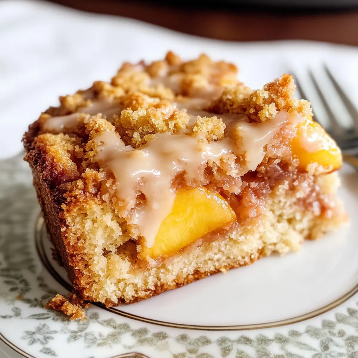 Pfirsichkaffee-Kuchen für den perfekten Kaffeegenuss