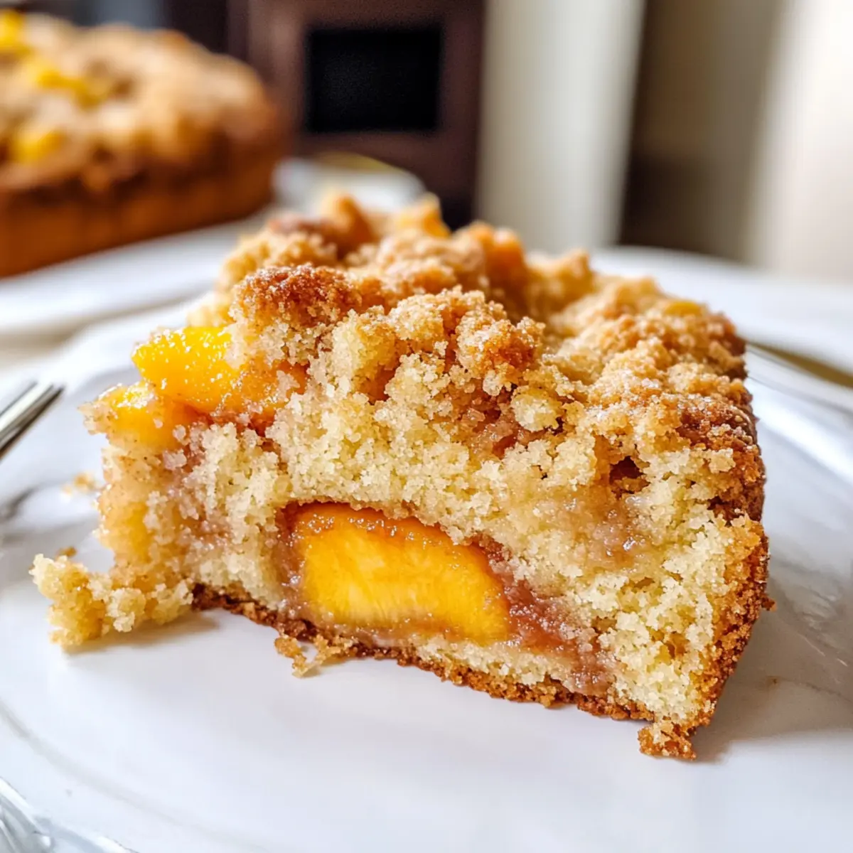 Saftiger Pfirsich Kaffee Kuchen für deinen Kaffeegenuss