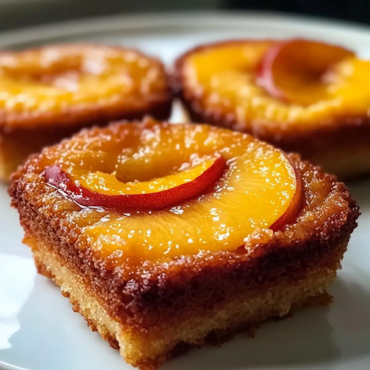 Pfirsich Finanzierer: Leckere französische Kuchen