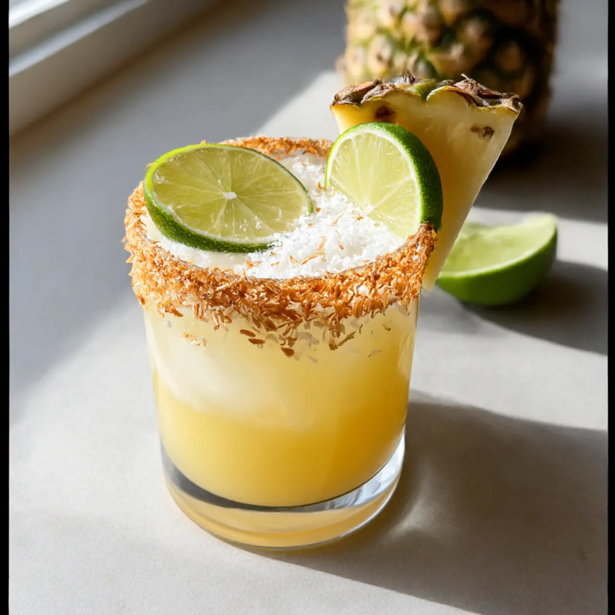 Ananas-Kokos-Mockarita für erfrischenden Genuss