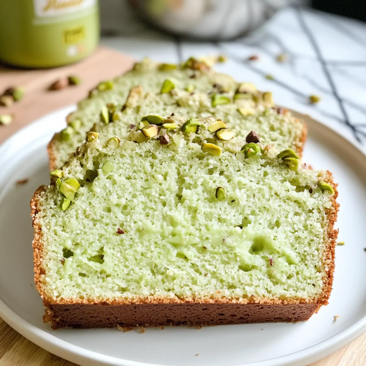 Pistazienpuddingbrot für perfekte Frühstücksmomente