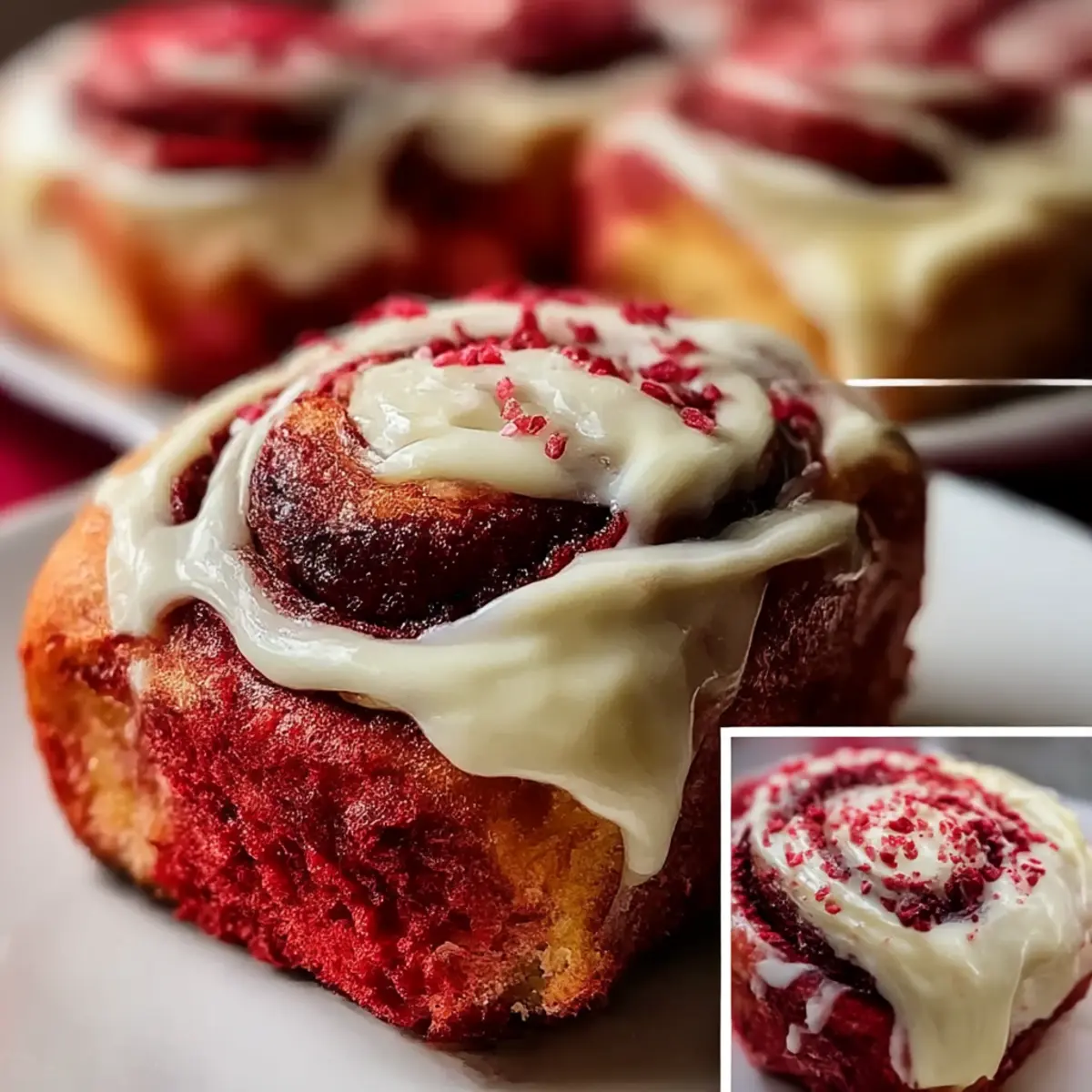 Rote Samt Zimtschnecken für den perfekten Genuss