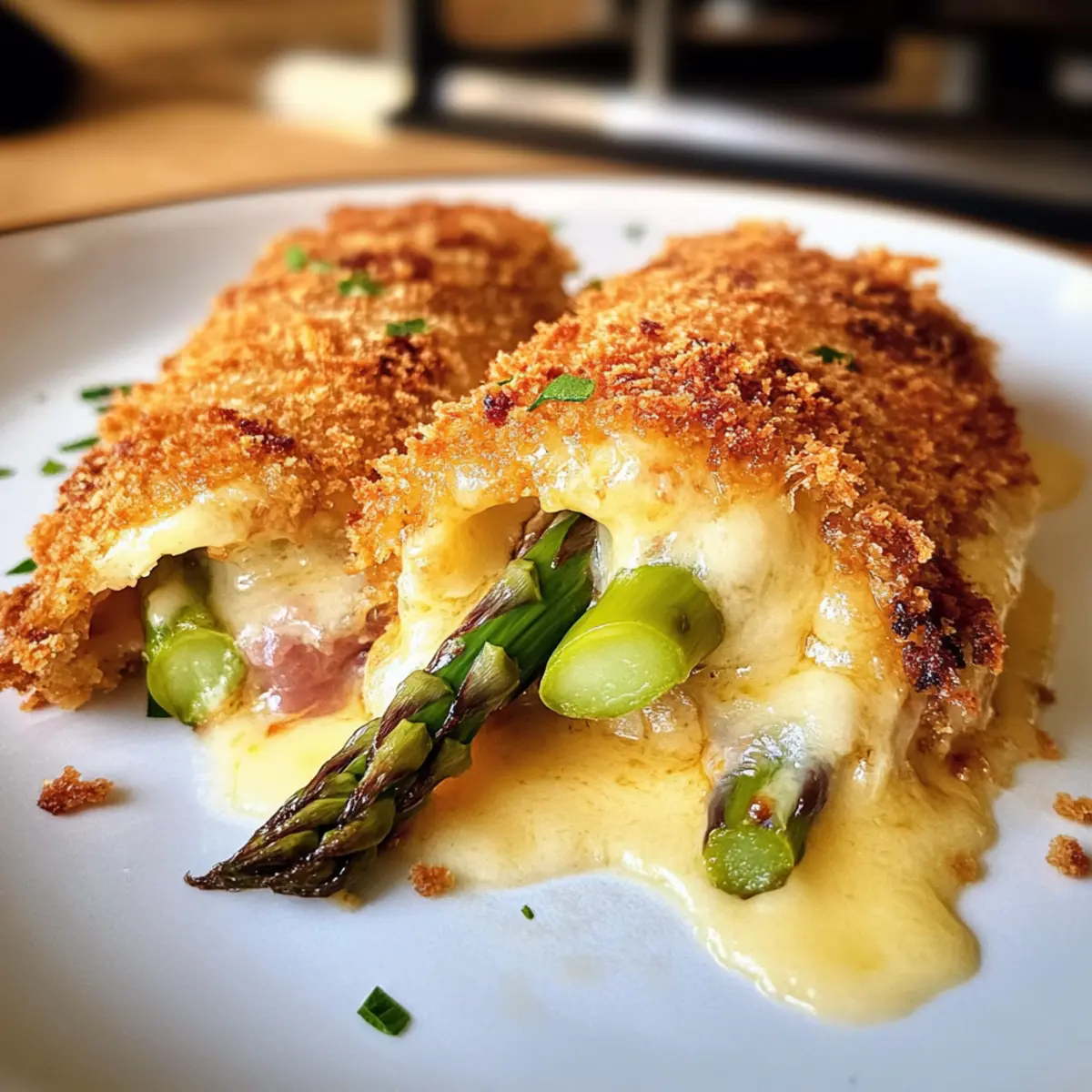 Spargel Cordon Bleu für feine Gaumenfreuden