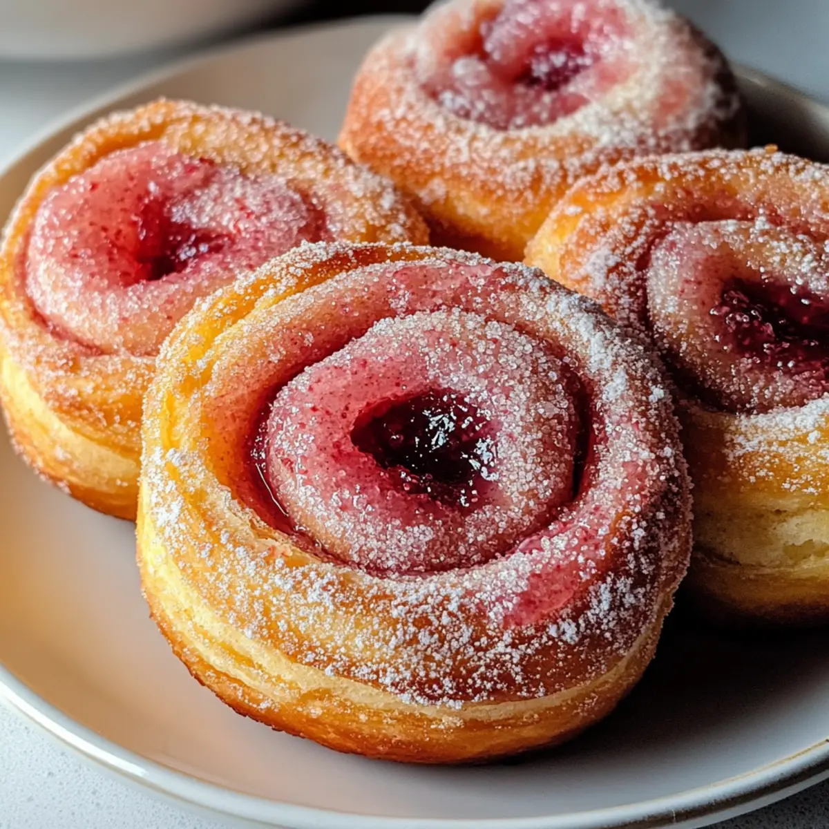 Erdbeer-Donut-Rollen: Süße Früchte im Teiggenuss