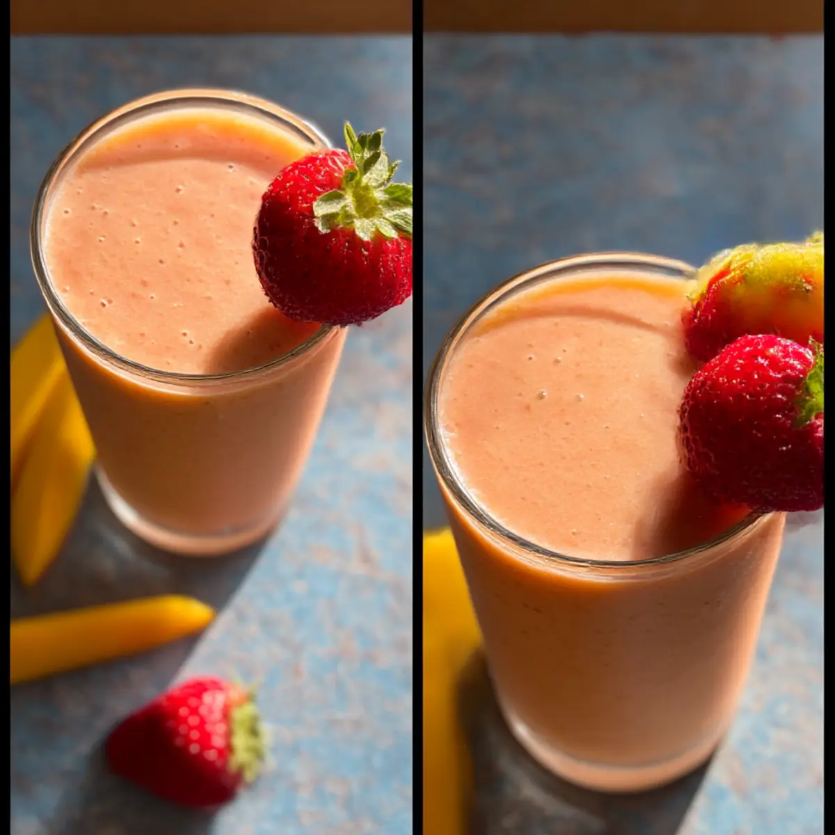 Erdbeer-Mango-Smoothie für den perfekten Start
