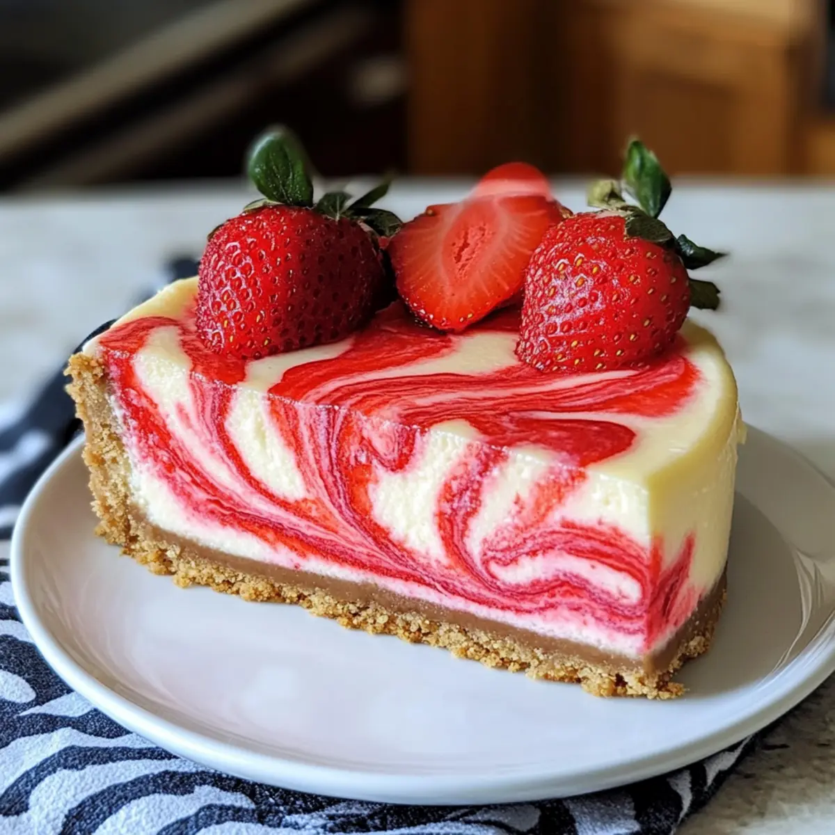 Erdbeerwirbelkäsekuchen leicht gemacht
