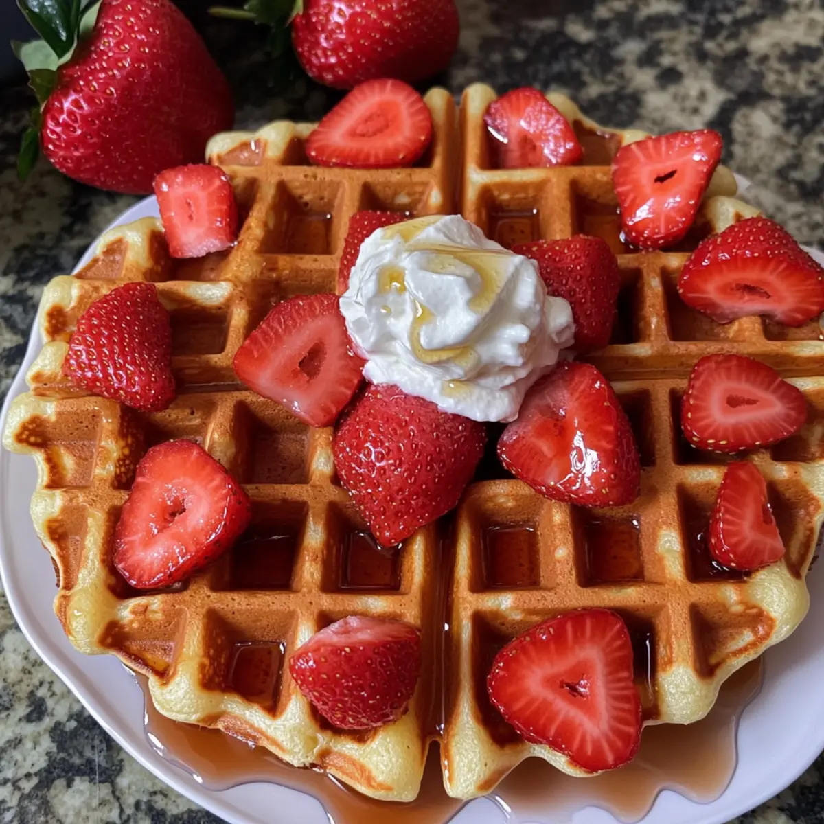 Erdbeer-Waffeln für den perfekten Frühstücksgenuss